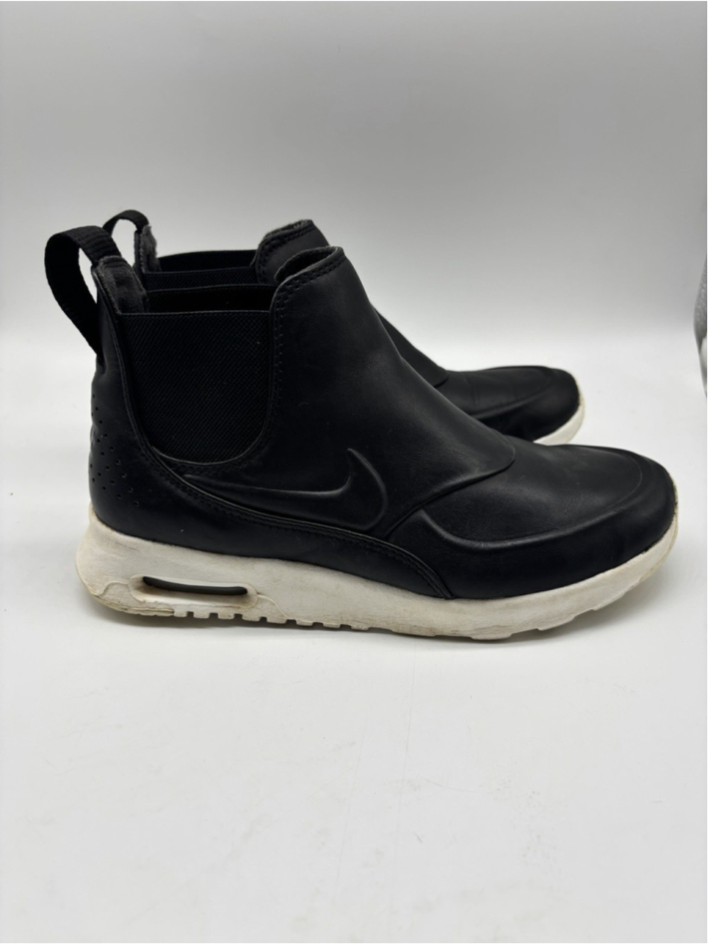 Nike Air Max Thea Mid Size 6 Black Sail Leather Womens Boot 859550 001